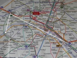 SUBWAY MAP, PARIS
