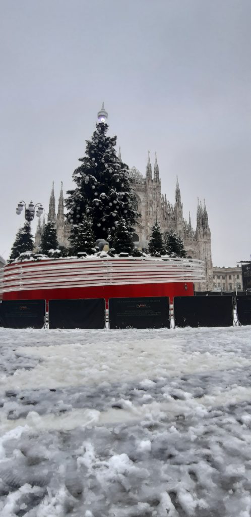 Snow in Milan!